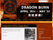 Tablet Screenshot of dragonburn.org